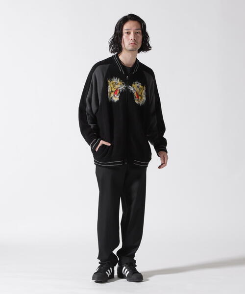 amok ブルゾン アウター /アモク/別注Souvenir KNIT JACKET メンズ 