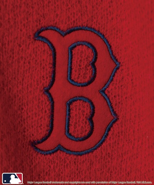 カーディガン MLB別注　アソートジャガードロゴニットカーディガン レディース MLB カーディガン MLB別注 アソートジャガードロゴニット