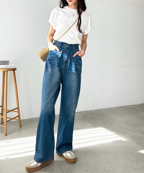 FREAK'S STORE ジーンズ 限定展開 ワイドストレート デニム