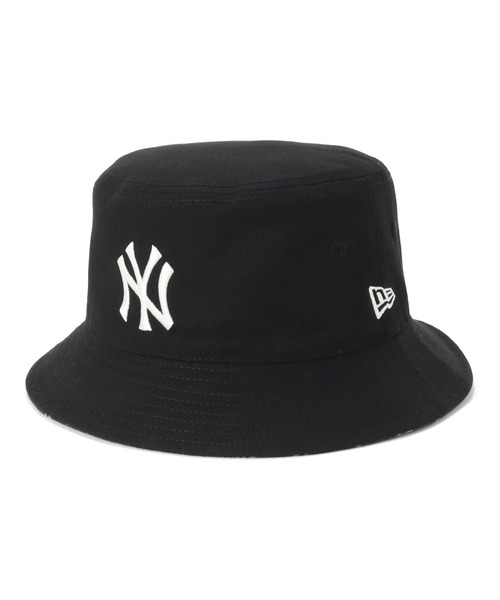 MLB バケットハット クリーム色　最安値！！ NEW ERA 帽子 ハット ニューエラ バケットハット MLBジャカード
