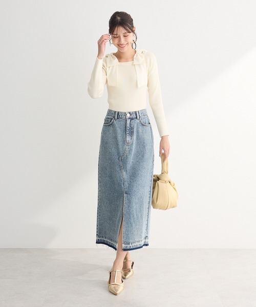 ニット セーター ribbon yarn off-shoulder pull(リボンヤーンオフショルダープルオーバー) レディース Amazon | [ShuMing]ニットセーター レディース ハイネック プル