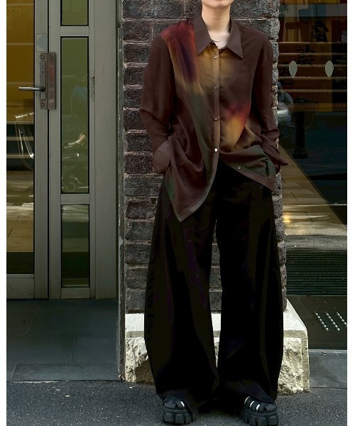 Knuth Marf パンツ slit deformed pants(unisex) レディース
