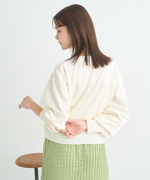earth music&ecology カーディガン UVカット加工クルーネック