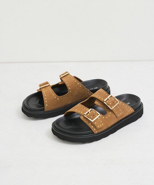 mohi スタッズ　フラットサンダル　38 イエナ mohi スタッズ フラットサンダル 38 イエナ mohi スタッズ フラット