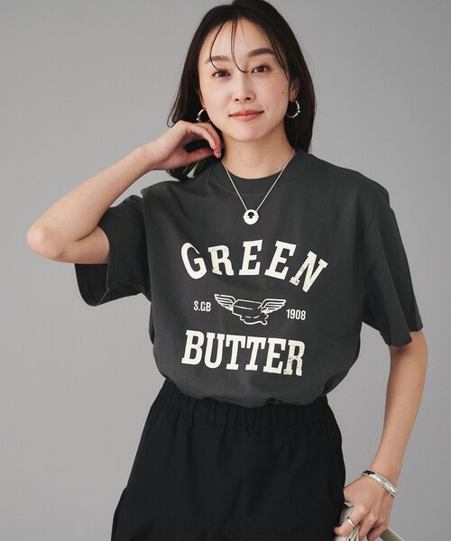 UNTITLED tシャツ 「GREEN BUTTER」Butter Wing Tee レディース