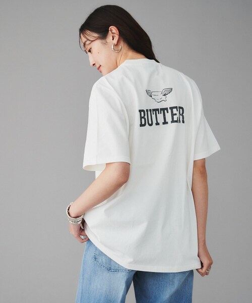 tシャツ BUTTER WING TEE レディース GREEN BUTTER tシャツ WING TEE レディース : ZOZOTOWN Yahoo!店
