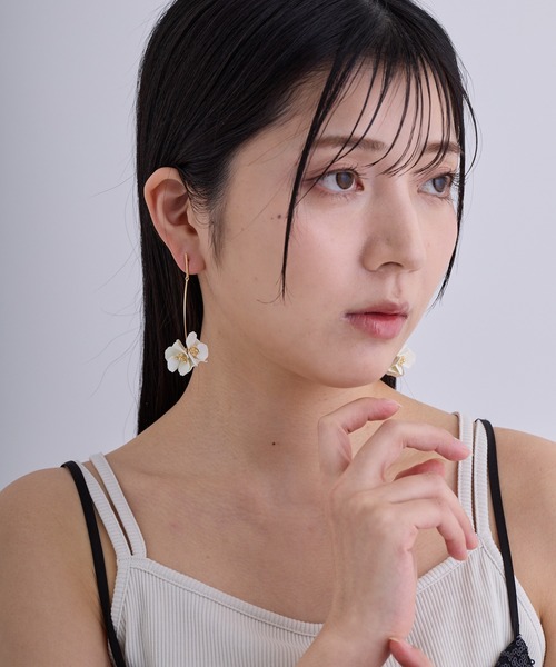 CALIN STANDARD アレルギー対応 ピアス 金属アレルギー対応「ecru