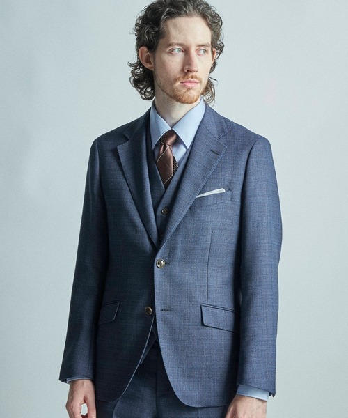 未使用に近い極美品　メンズビギ　テーラードジャケット　ネイビー　2ボタン　英国風 MEN'S BIGI（メンズビギ） ジャケット テーラードジャケット ミックス