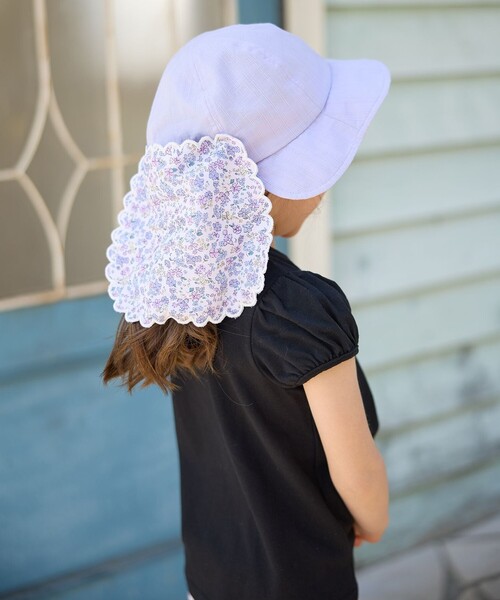 ANY（エニィ） 帽子 ハット 「日よけ付き」リボンハット キッズ 子供