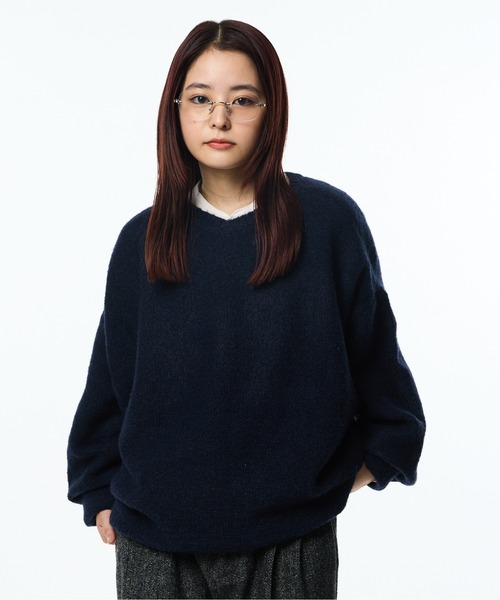 THE BOLDMAN 長袖ニット MEDIUM ネイビー メンズ : ZOZOTOWN Yahoo!店