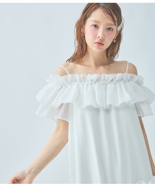 PEACH JOHN オフショルダー フリル トップス PEACH JOHN オフショルダー フリル トップス オフショルダー