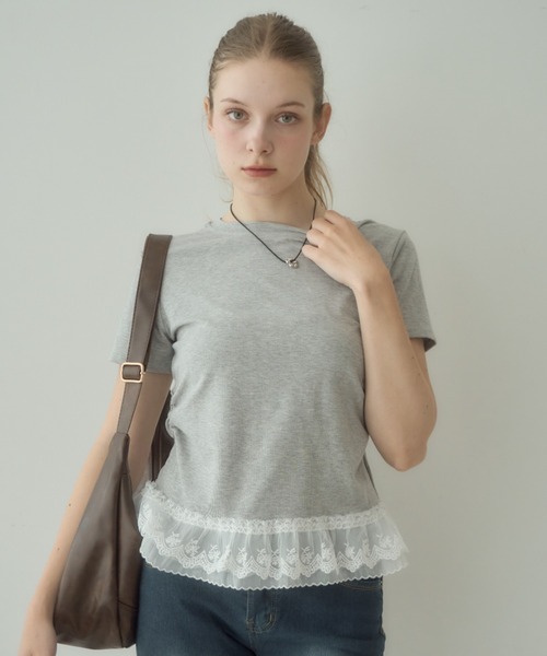 tシャツ レイヤードTee / Layered Tee レディース Birthday room tシャツ レイヤードフリルT/layered frill tshirt