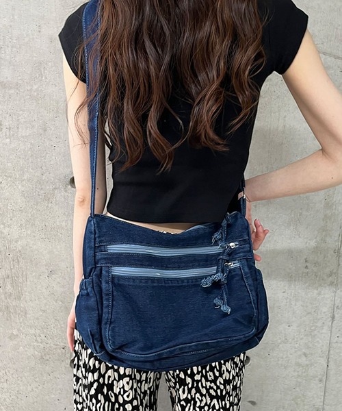 GENTLEWOMAN ショルダーバッグ デニム素材 gentlewoman logo denim tote shoulder bag Handbag ユニ