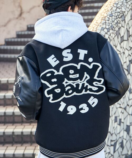 BEN DAVIS（ベンデイビス） スタジャン LARGE ブルー メンズ