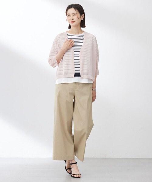 tシャツ 「洗える」パネルボーダー Tシャツ レディース tシャツ 「洗える」パネルボーダー Tシャツ レディース