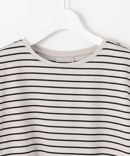 【洗える】パネルボーダー Tシャツ tシャツ 「洗える」パネルボーダー Tシャツ レディース