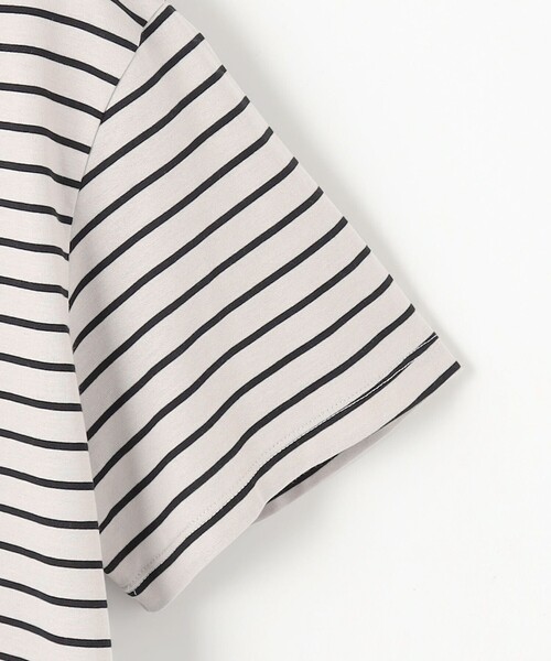 【洗える】パネルボーダー Tシャツ tシャツ 「洗える」パネルボーダー Tシャツ レディース