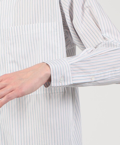 TOMORROWLAND（トゥモローランド） シャツ コットンストライプ ダブル