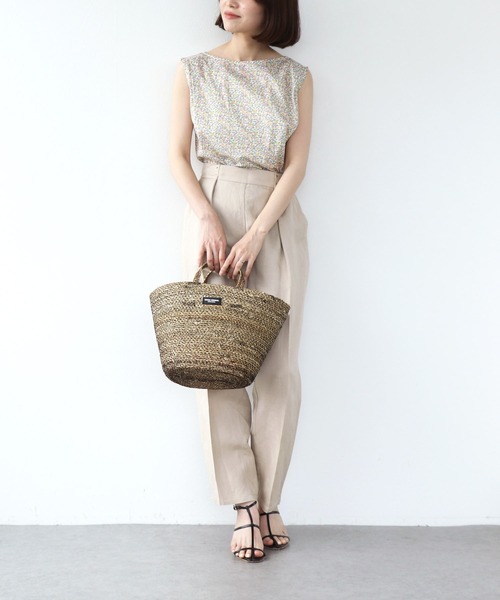 韓国カゴバック Jines かごバッグ カゴバッグ ミックスバスケットトートBAG