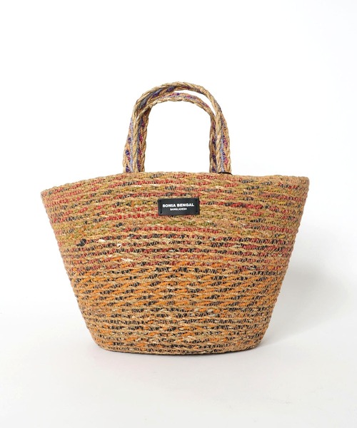 Jines かごバッグ カゴバッグ ミックスバスケットトートBAG