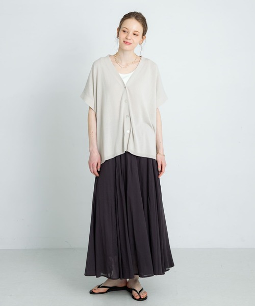 【アーバンリサーチサニーレーベル】『接触冷感』クールミストフレンチニットカーディガン URBAN RESEARCH Sonny Label カーディガン 「接触冷感」クール