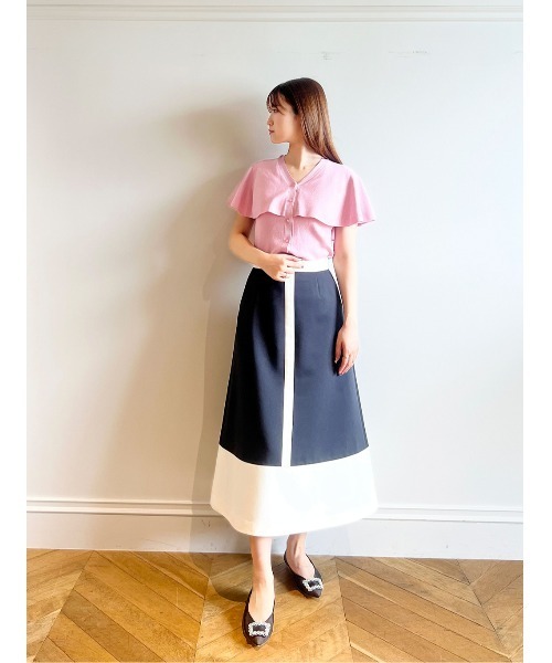 新品タグ付きLOULOU WILLOUGHBY フレアスカート サイズI LOULOU WILLOUGHBY（ルルウィルビー） スカート 「LOULOU WILLOUGHBY