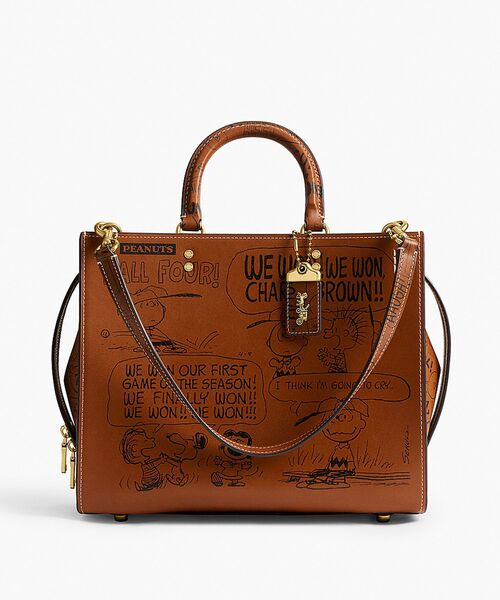 COACH × PEANUTS ウォレット ニュースペーパー プリント 全2色 COACH X PEANUTS】エッセンシャル ビルフォールド ウォレット