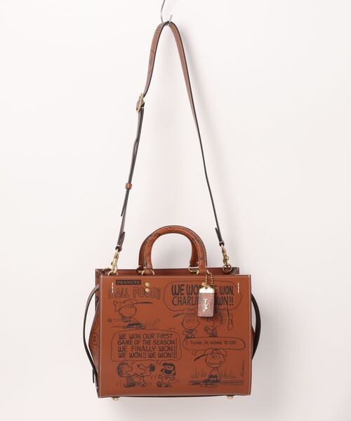 すぐ届く COACH x スヌーピー ローグ バッグ スヌーピープリント すぐ届く COACH x スヌーピー ローグ バッグ スヌーピープリント