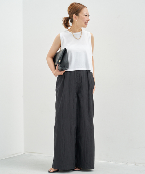 Deuxieme Classe CELERI TWEED パンツ CELERI パンツ 「CELERI/セルリ」 WIDE PANTS レディース