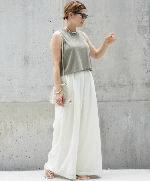 Deuxieme Classe 【CELERI/セルリ】ショートパンツ　ホワイト CELERI/セルリ】 WIDE PANTS（その他パンツ）｜Deuxieme Classe