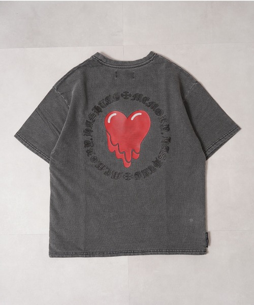 MEMORY tシャツ 「MEMORY」ドリップハート スウェット S/S Tシャツ