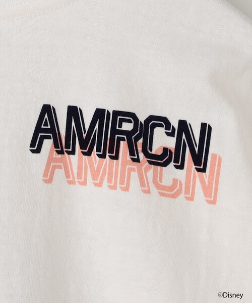 Americana プリントTシャツ ホワイト AMERICANA tシャツ 「Americana」ロゴプリント Tシャツ