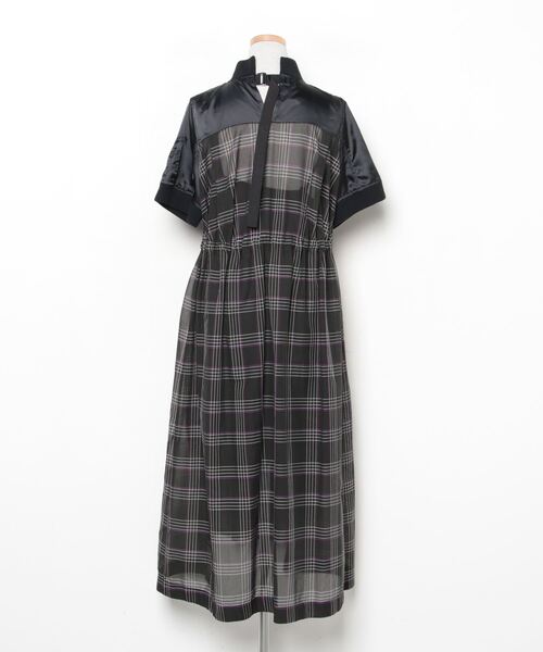 sacai 「Sacai」 半袖ワンピース 2 グレー レディース sacai 「Sacai」 半袖ワンピース 2 グレー レディース