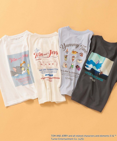 GLOBAL WORK tシャツ ヘビロッTEE/TOM and JERRY/576597 キッズ