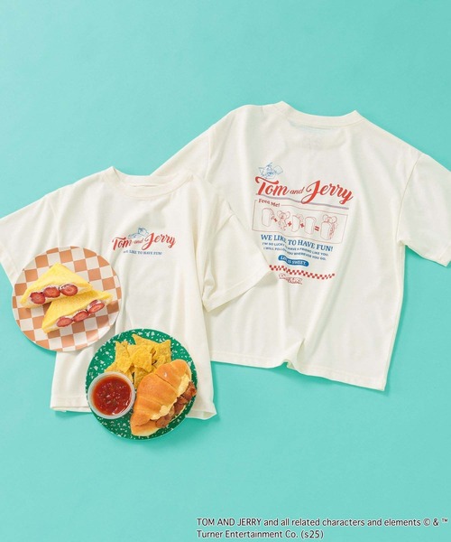 【ちびよた】 GLOBAL WORK tシャツ ヘビロッTEE/TOM and JERRY/576597 キッズ