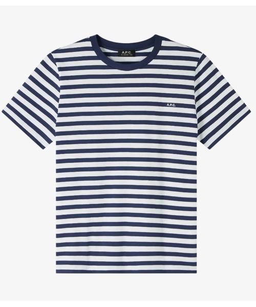 A.P.C. ストライプ 半袖Tシャツ A.P.C. ストライプ Tシャツ | ブラウン | FARFETCH JP