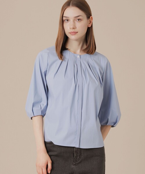 美品 MACKINTOSH マッキントッシュ G5M06-402-28 ストレッチタックブラウス 38 長袖 レディース AY6536A23 美品 MACKINTOSH マッキントッシュ G5M06-402-28 ストレッチタック