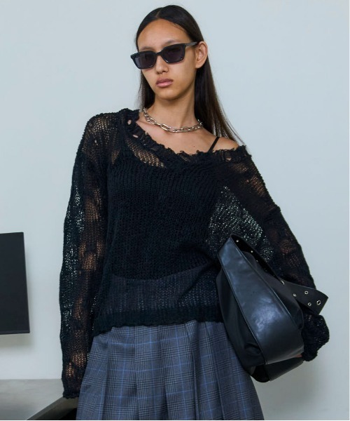 MAISON SPECIAL（メゾンスペシャル） ニット セーター V-neck Low