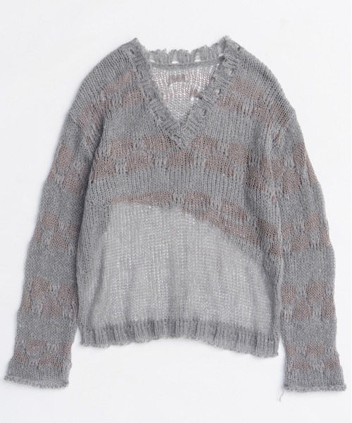MAISON SPECIAL（メゾンスペシャル） ニット セーター V-neck Low