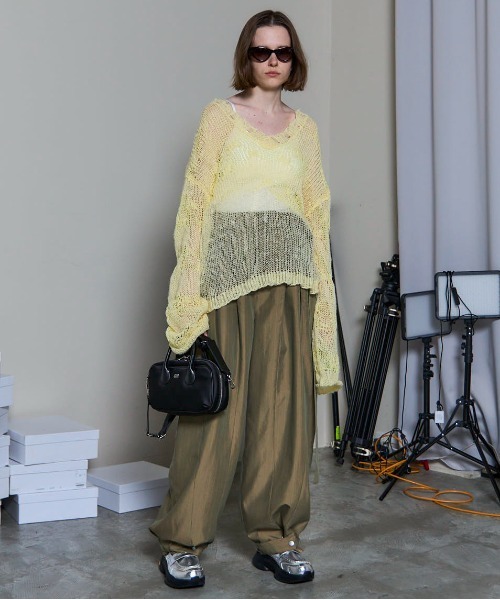 MAISON SPECIAL（メゾンスペシャル） ニット セーター V-neck Low