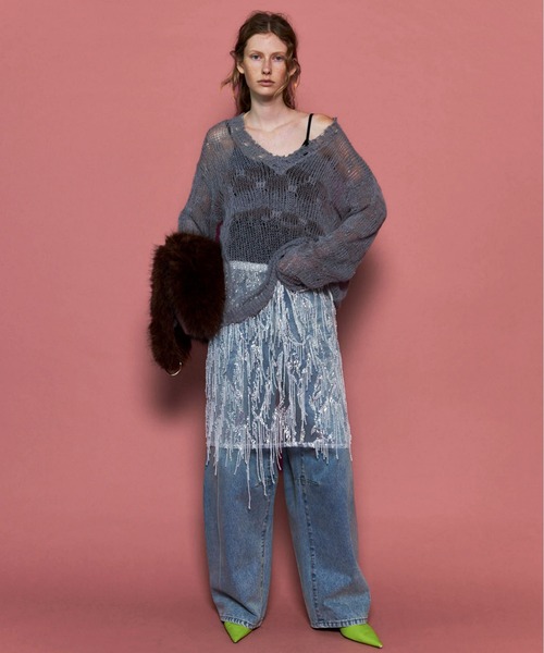 MAISON SPECIAL（メゾンスペシャル） ニット セーター V-neck Low
