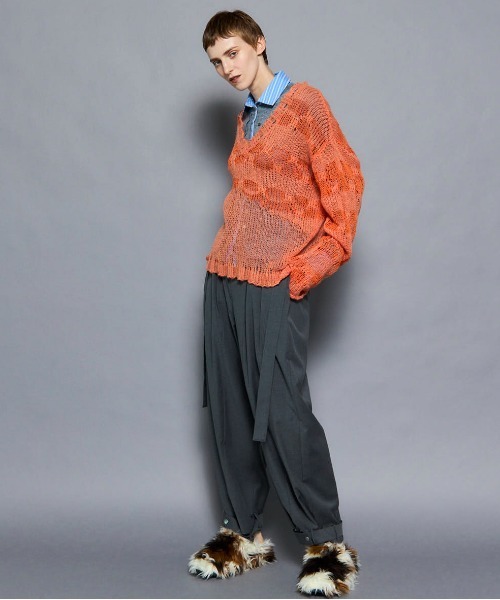 MAISON SPECIAL（メゾンスペシャル） ニット セーター V-neck Low