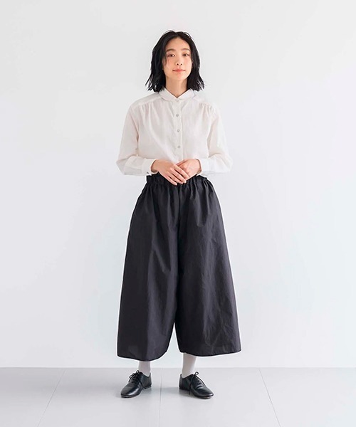 D パンツ コットンナイロンキュロットパンツ レディース