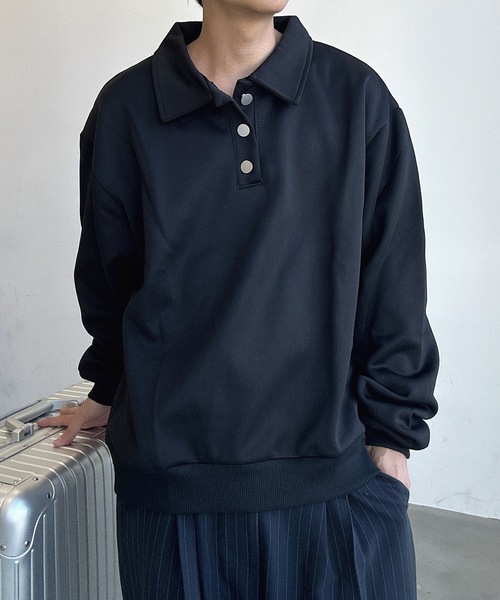 UNDERSTATEMENTs ポロシャツ 「ユニセックス」シルバーボタン