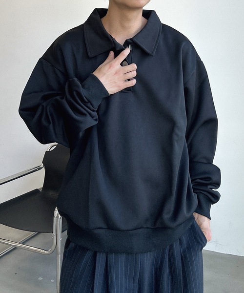 UNDERSTATEMENTs ポロシャツ 「ユニセックス」シルバーボタン