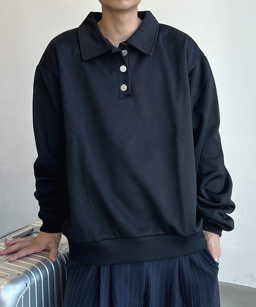 UNDERSTATEMENTs ポロシャツ 「ユニセックス」シルバーボタン