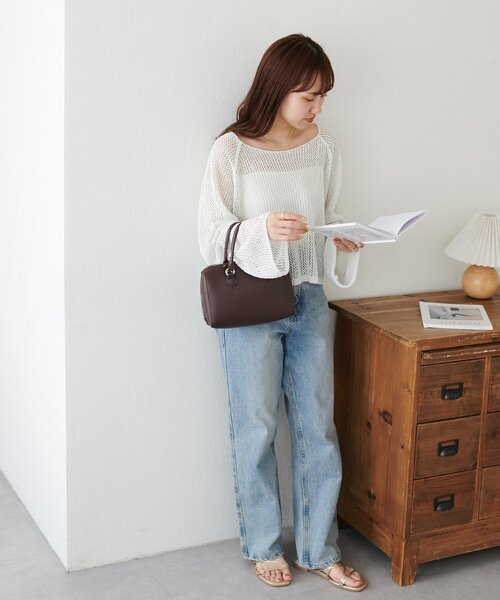 「DISCOAT」 「ANDSEARCH」長袖ニット FREE オフホワイト レディース_画像8