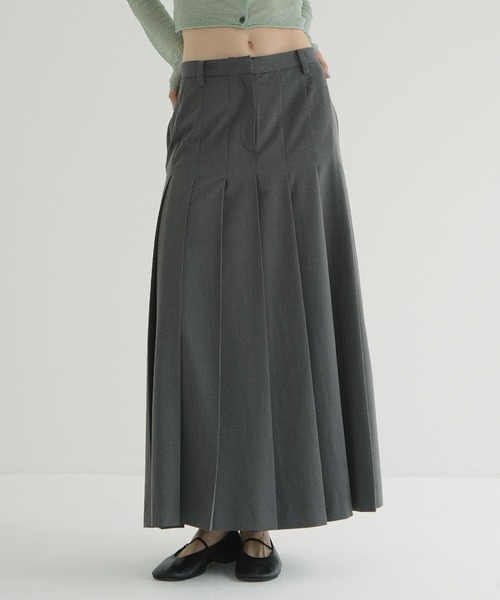 CLANE ロングスカート CLANE（クラネ） ロング スカート WIDE PLEATS LONG SKIRT : ZOZOTOWN
