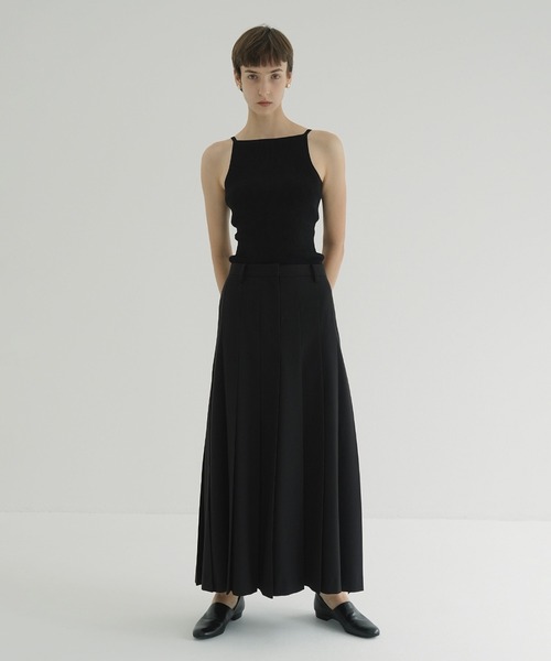 CLANE（クラネ） ロング スカート WIDE PLEATS LONG SKIRT : ZOZOTOWN