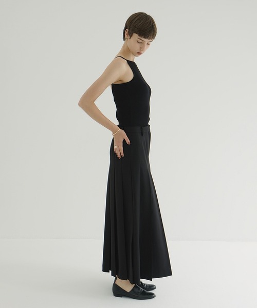 25AW タグ付 クラネ WIDE BELT FLARE ロングスカート 0 25AW タグ付